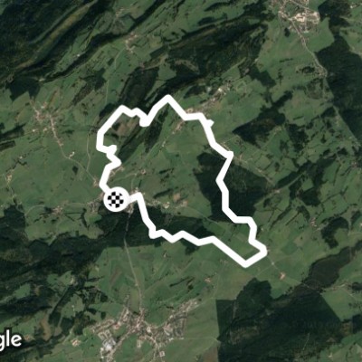 Gourmet strolling and fontenelles. walking route map in Bonnétage