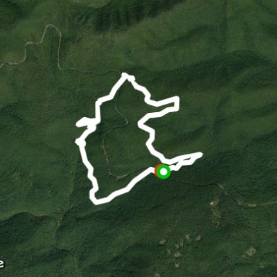 White Rock Falls Trail walking route map in Lyndhurst