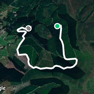 Gortin Glens Scenic Drive walking route map in Gortin