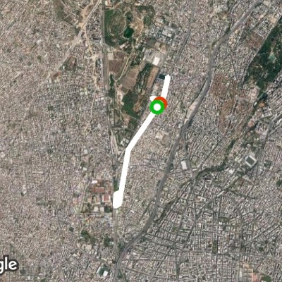 Agioi Anargyroi, Athens walking route map in Nea Filadelfia