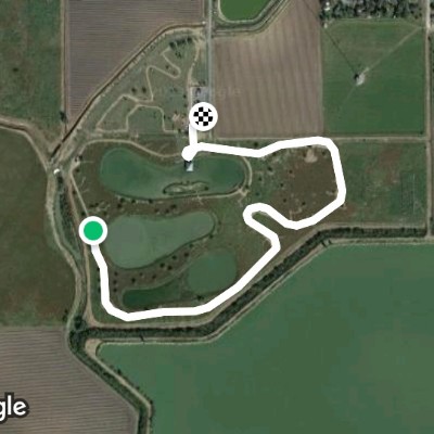 The Nature Park Fair walking route map in La Feria