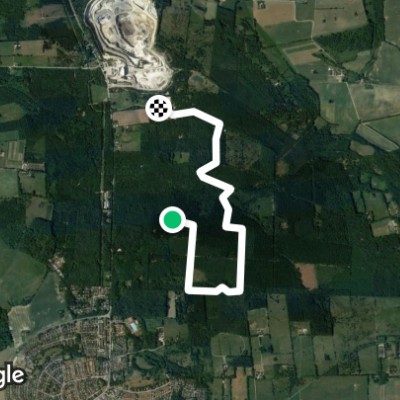 Skrylle walking route map in Södra Sandby