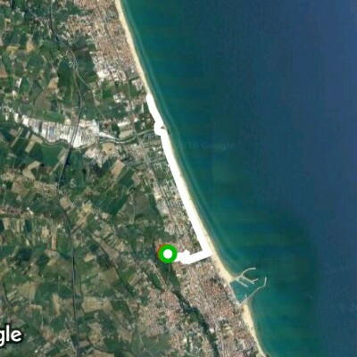 Lungo mare viale zara x Tororeto poi proseguire.
