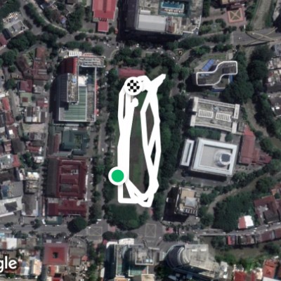 Fort Field walking route map in Medan