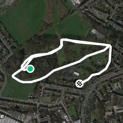 Pinson Road walking route map in Willenhall
