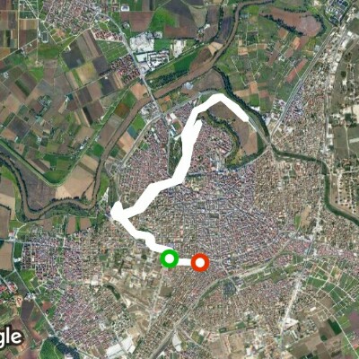 Alcazar_1 walking route map in Larisa