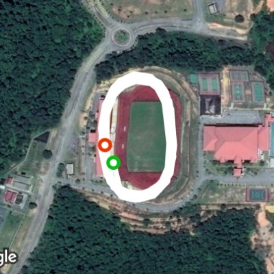 Running track iiumk walking route map in Kuantan