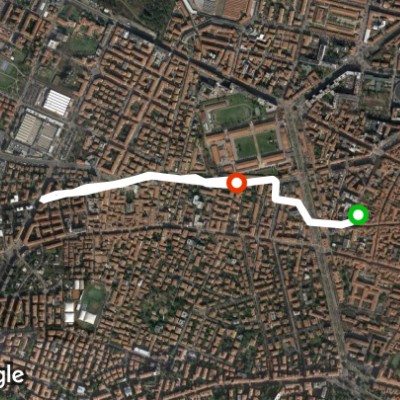 pista ciclabile retro stadio Bologna