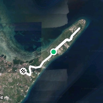 Mactan New Town walking route map in Lapu-Lapu City