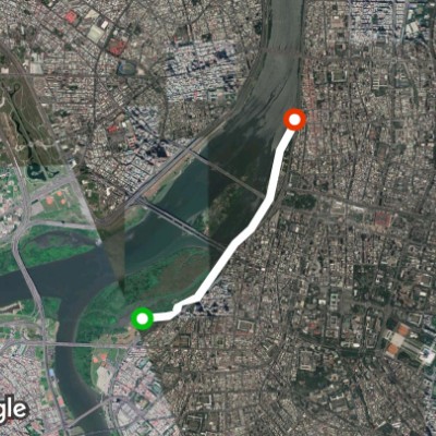 大稻埕5號水門>萬板大橋