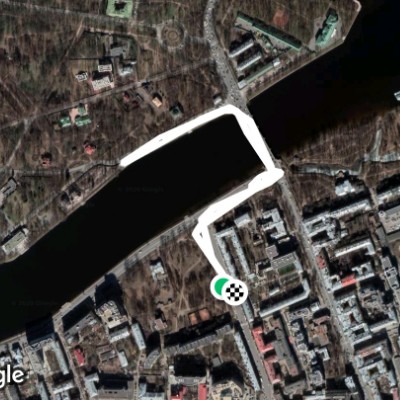 набережная реки Малой Невки 2km