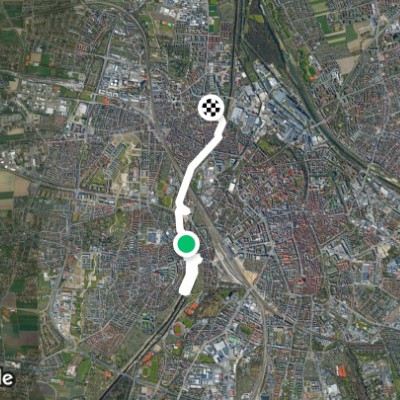 маршрут в Links der Wertach