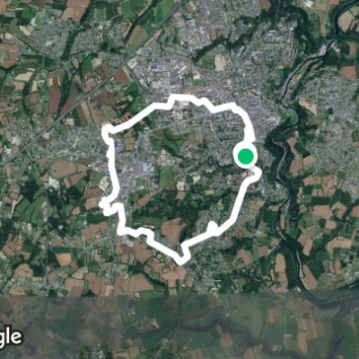 Nourais Sports Complex walking route map in Lanvallay