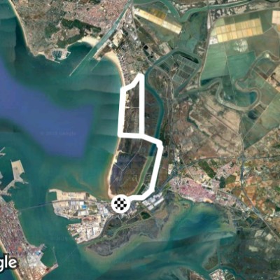 Algaida Trail walking route map in El Trocadero