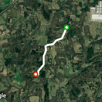 Howardtown Circle walking route map in Advance