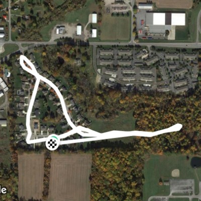 Whitefield Boulevard sub division walking route map in Norwalk