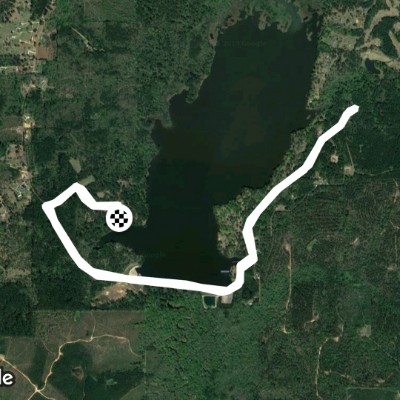 Percy Quin State Park walking route map in McComb