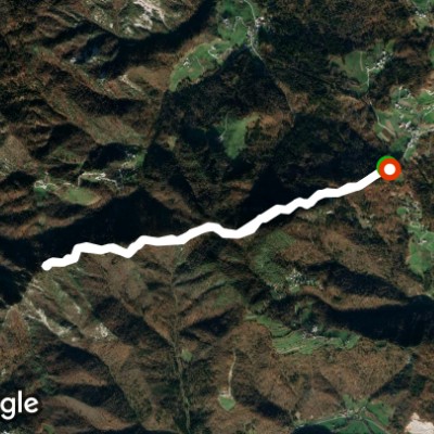 5.8.19 in Grma walking route map in Osredek pri Dobrovi