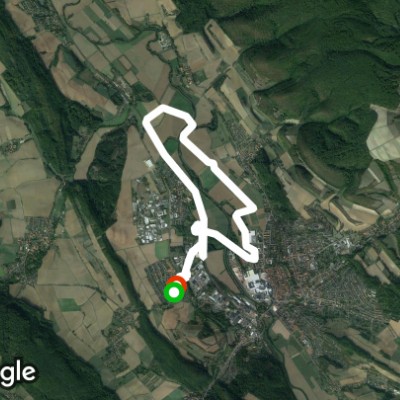 Alfeld Leinemasch walking route map in Alfeld (Leine)