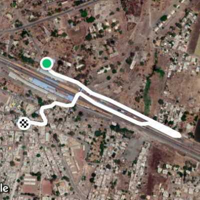 Kurduvadi near Route walking route map in Kurduvadi