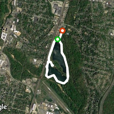 Boiling heihh walking route map in Lanham