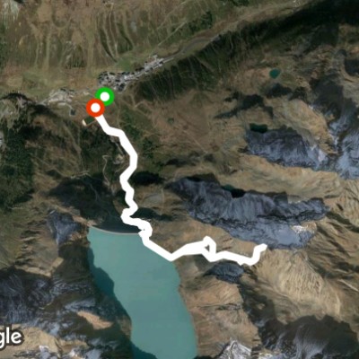 Memory Finstertal - Pockkogel walking route map in Silz