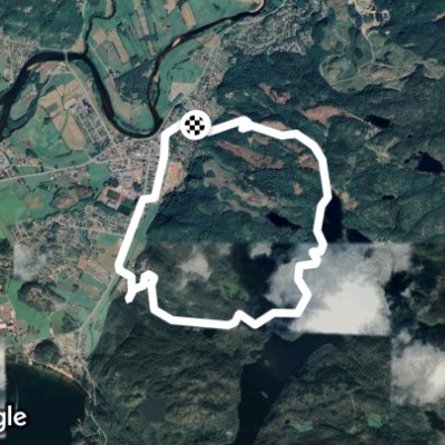 Åvitslandsveien walking route map in Lyngdal