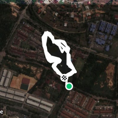 Taman Seri Alam walking route map in Masai