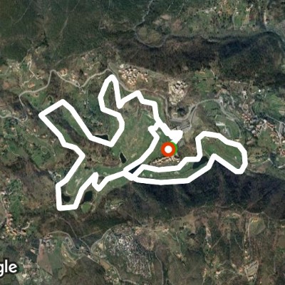 Sant'Anna golf Cogoleto walking route map in Lerca