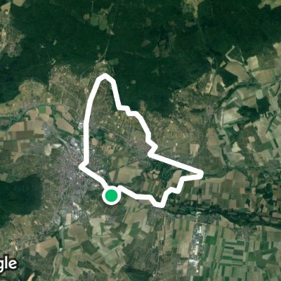 Walk in the forest in the Montagne de Reims walking route map in Chouilly