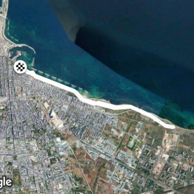 Lungomare di Bari verso Torre Quetta