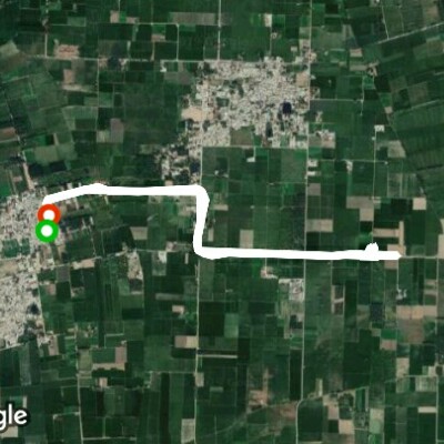 Deep walking route map in Gondpur