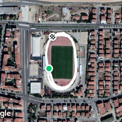 Mainz walking route map in Karaman