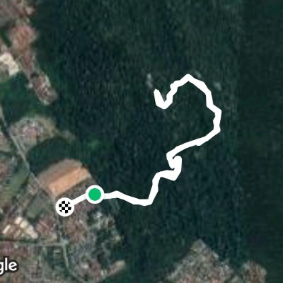 Protective hill walking route map in Kuantan