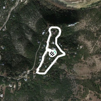 SunriseLoop walking route map in Woodcreek