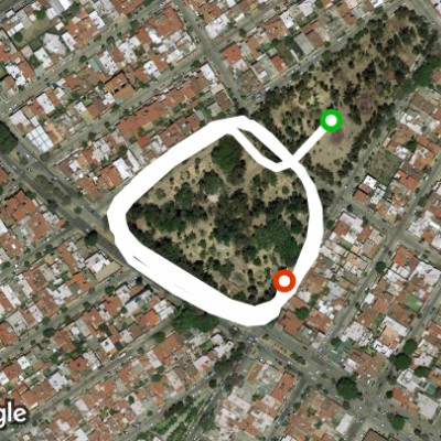 Parque la calma. Pista con amortiguacion.