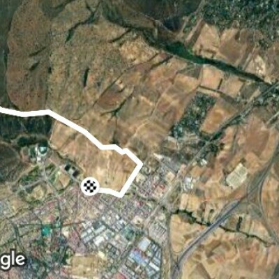 The four "marias" walking route map in San Sebastián de los Reyes