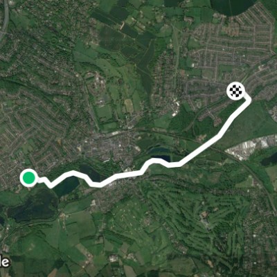 Aquadrome to Croxley station - slow cycle