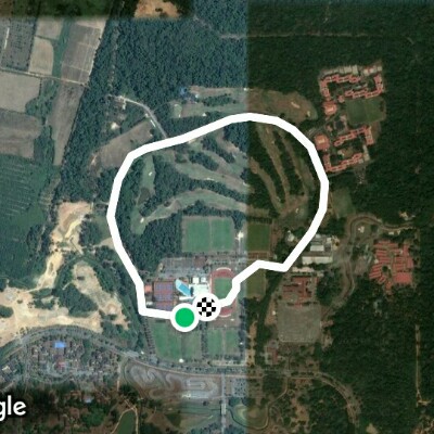 Sports center - dpp muamalat walking route map in Universiti Utara Malaysia