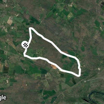 Servanac PR11 walking route map in Saint-Antonin-Noble-Val