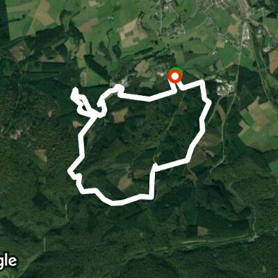 Bertrix walking route map in Bertrix