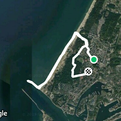 Baltiysk walking route map in Baltiysk