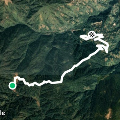 Singhalila to Uttarey walking route map in Soreng