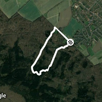 Bredenbeck sports field walking route map in Wennigsen (Deister)