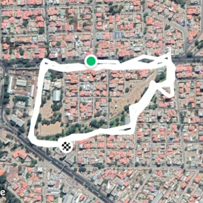 Urbanization SEMAPA walking route map in Cochabamba