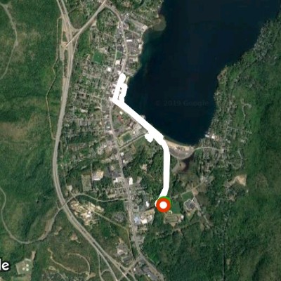 Lake George walking route map in Lake George