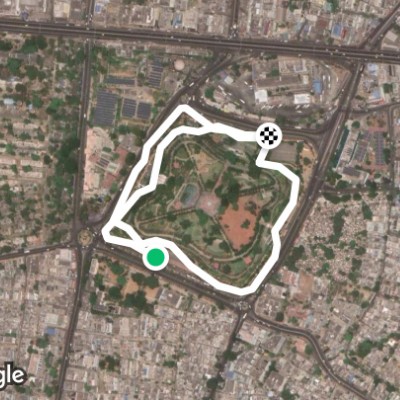 Central Park walking route map in Visakhapatanam