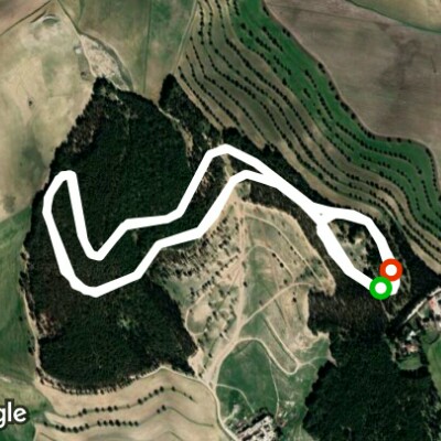 Forest walking route map in Constantine