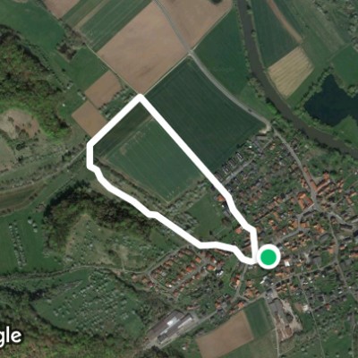 Heavy round heavy walking route map in Witzenhausen