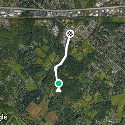 Pennypack Trail walking route map in Bryn Athyn